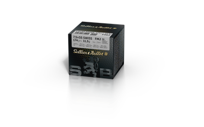Büchsenpatrone Sellier & Bellot SWISS FMJ 174grs 7.5x55 (GP11) - VE 50 Schuss